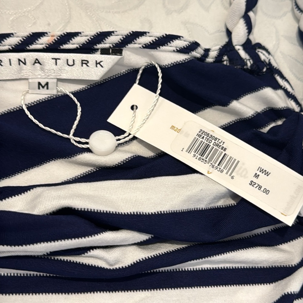 Trina Turk Stripe Shift Dress. Size Medium - Picture 7 of 13